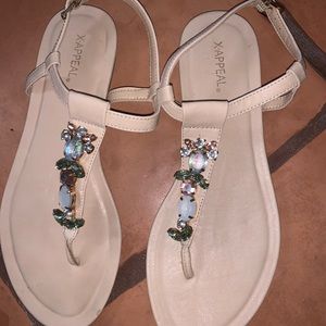 Cute sandals with gems